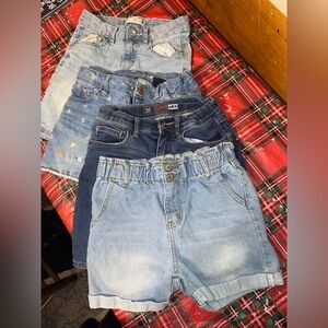 Denim Kids Shorts Set - Blue and Light Blue